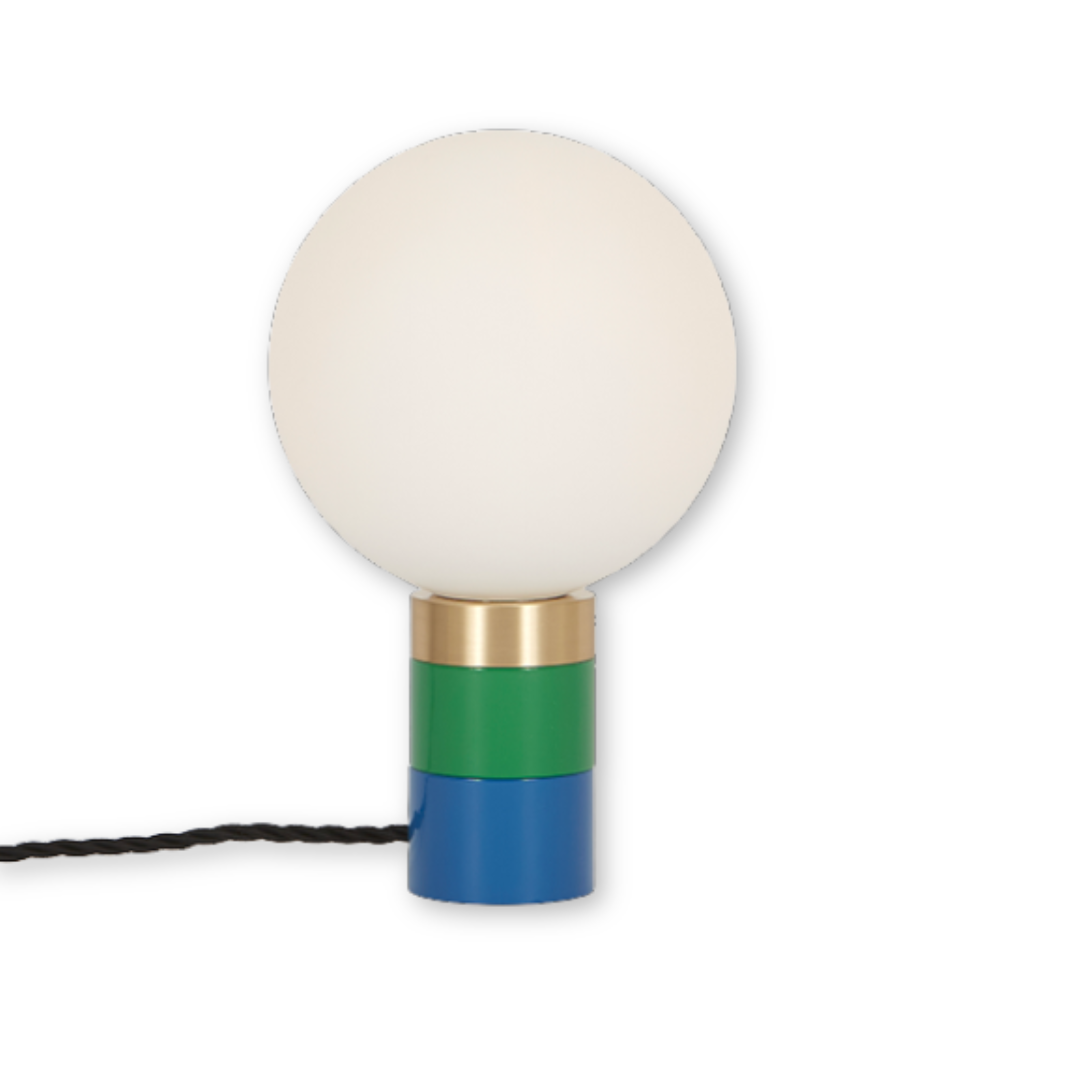 Lampe Moon Mini / Vert & Bleu Électrique