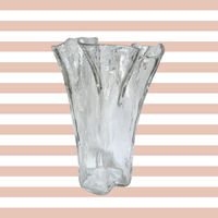 Vase Mouchoir, verre soufflé