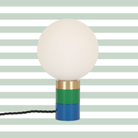 Lampe Moon Mini / Vert & Bleu Électrique