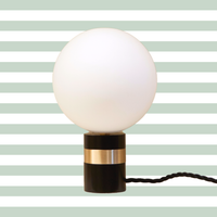 Lampe Moon Mini / Noir & Or