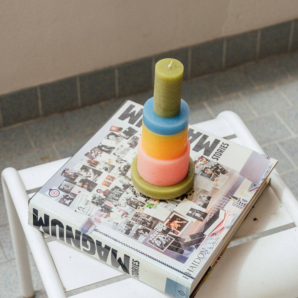 Candle Stack 03 - Rose et jaune