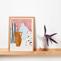 Affiche Vases Terrazzo