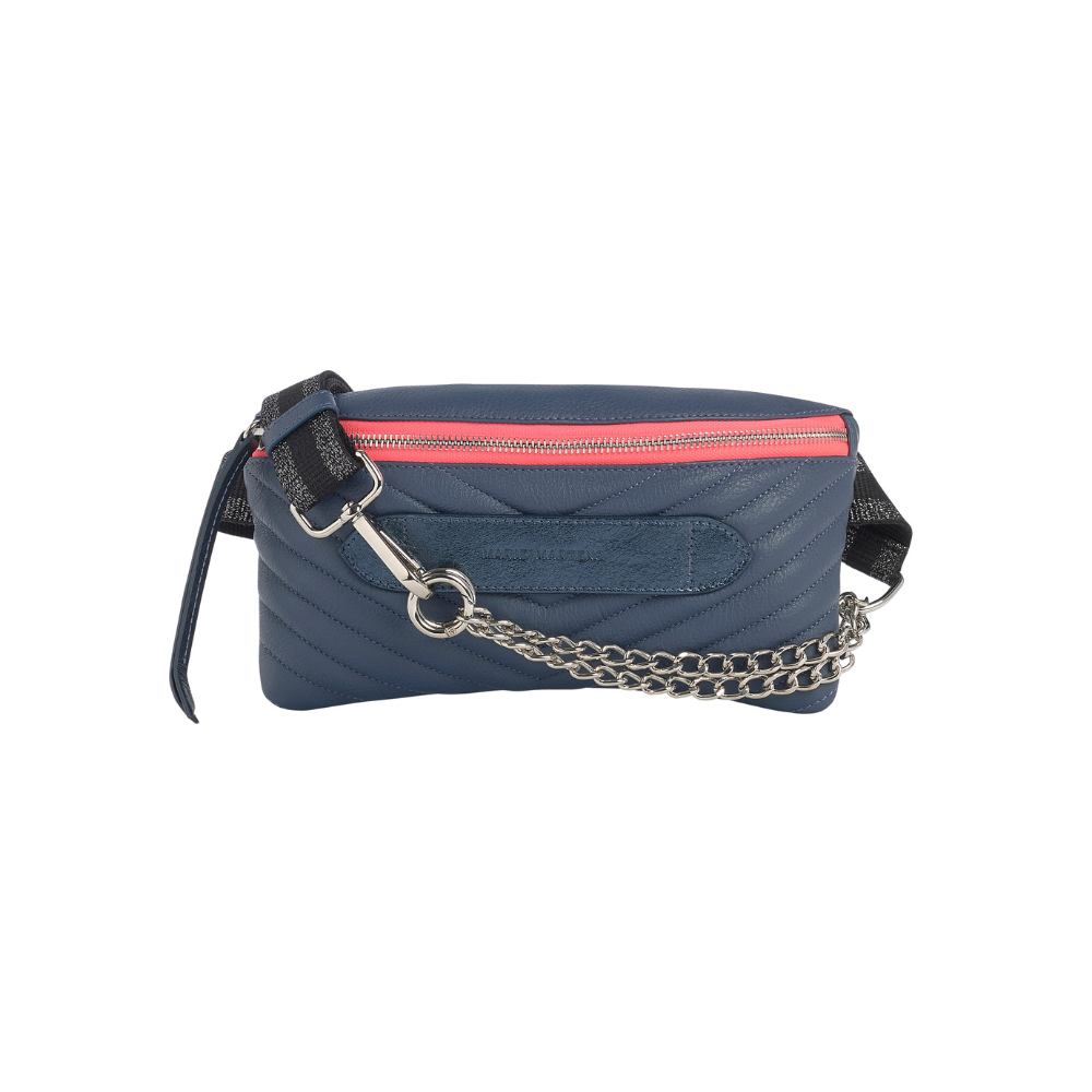 Sac Banane Coachella / Bleu Nuit & Zip Corail
