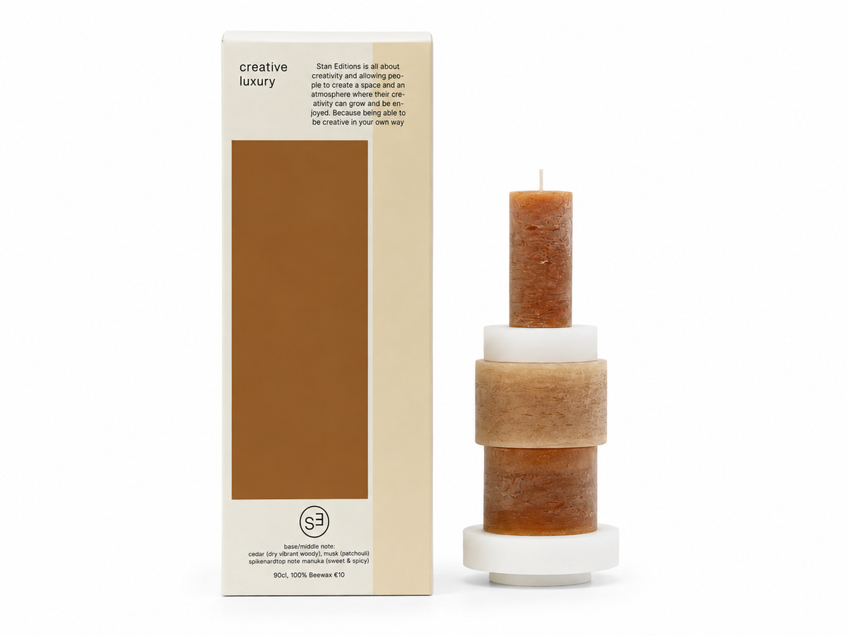 Candle Stack 03- Beige