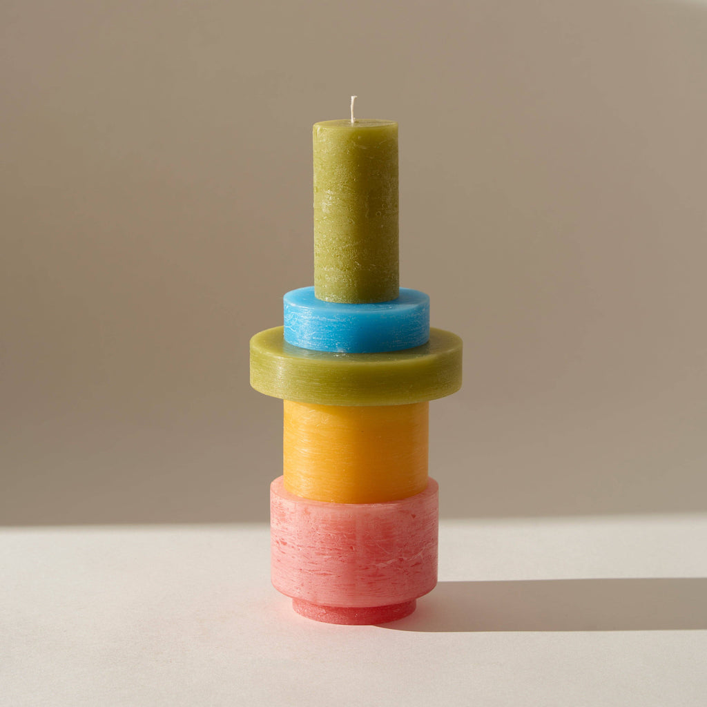 Candle Stack 03 - Rose et jaune