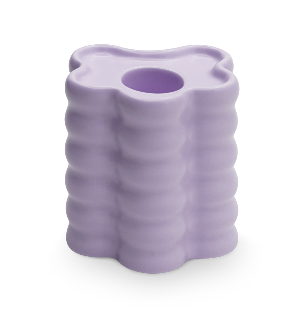 Bougeoir Flora Grand – Lilas