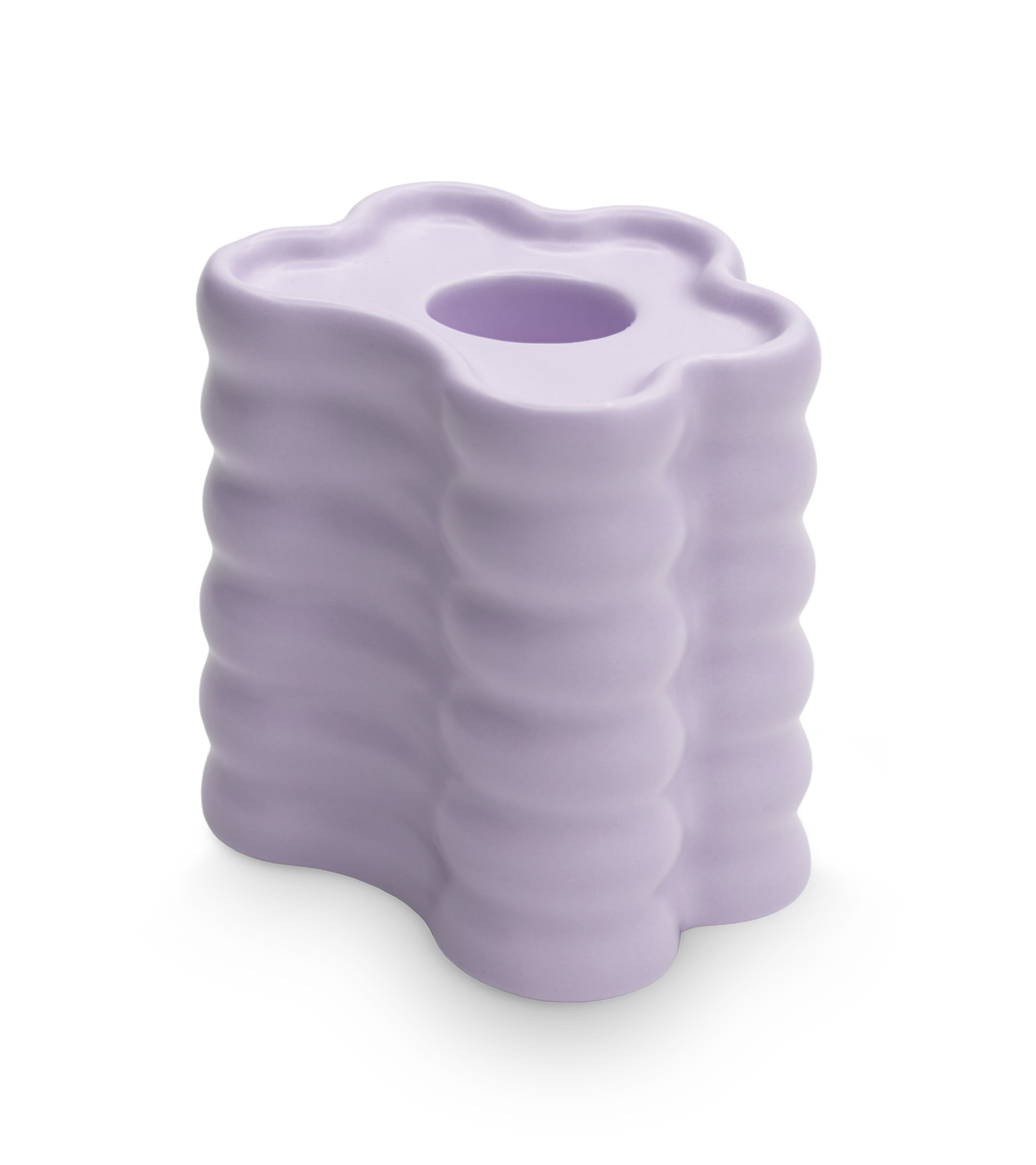 Bougeoir Flora Grand – Lilas