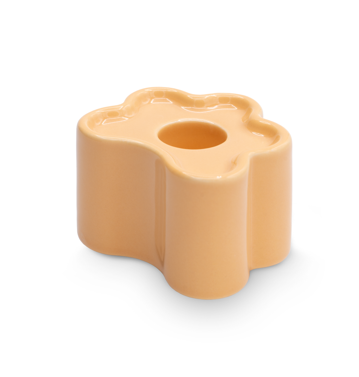 Bougeoir Flora Petit - Orange