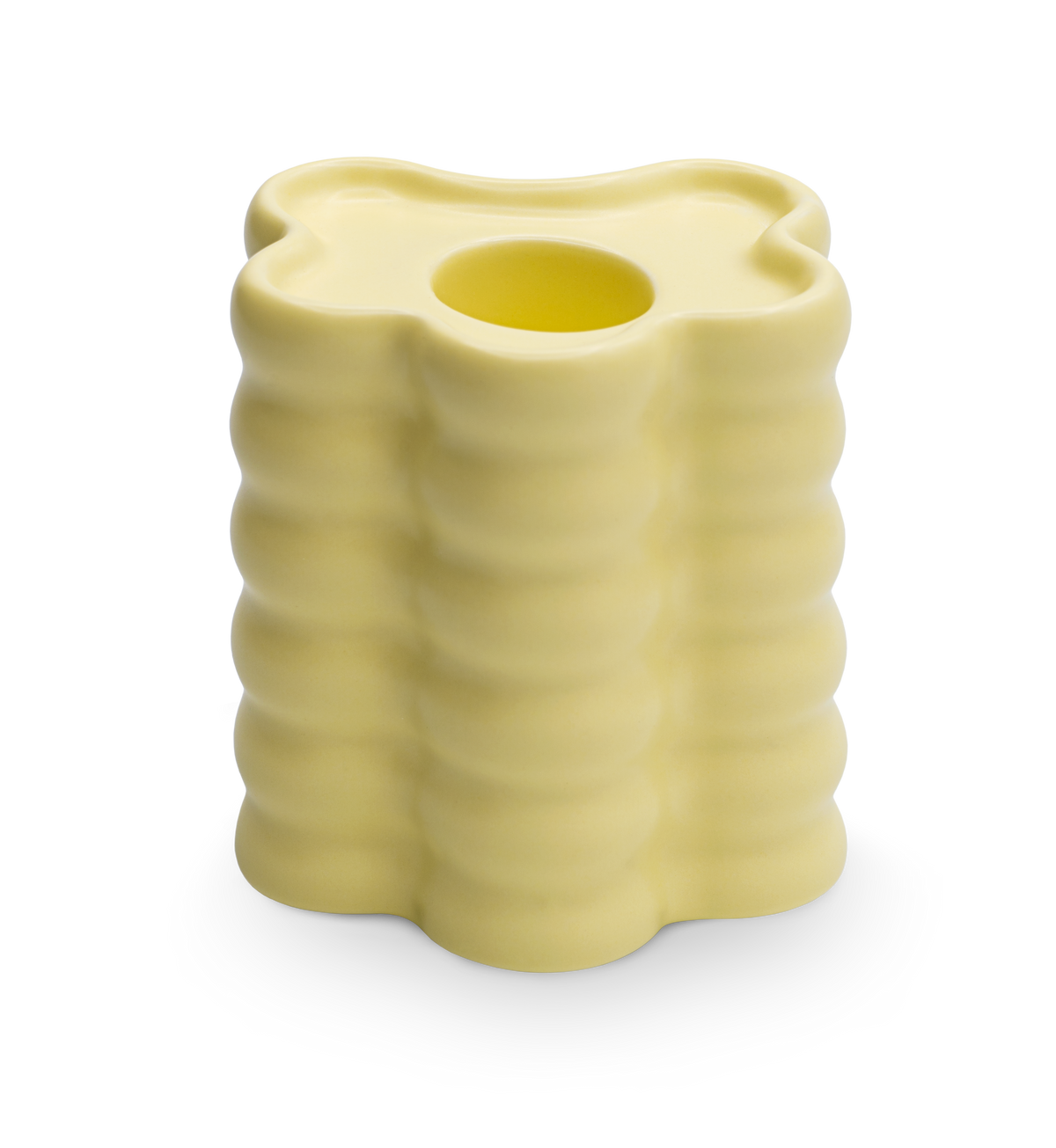 Bougeoir Flora Grand – Jaune