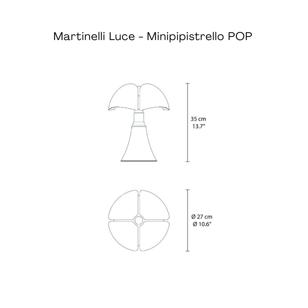 Lampe de table Minipipistrello Jaune