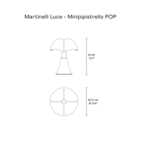 Lampe de table Minipipistrello Jaune