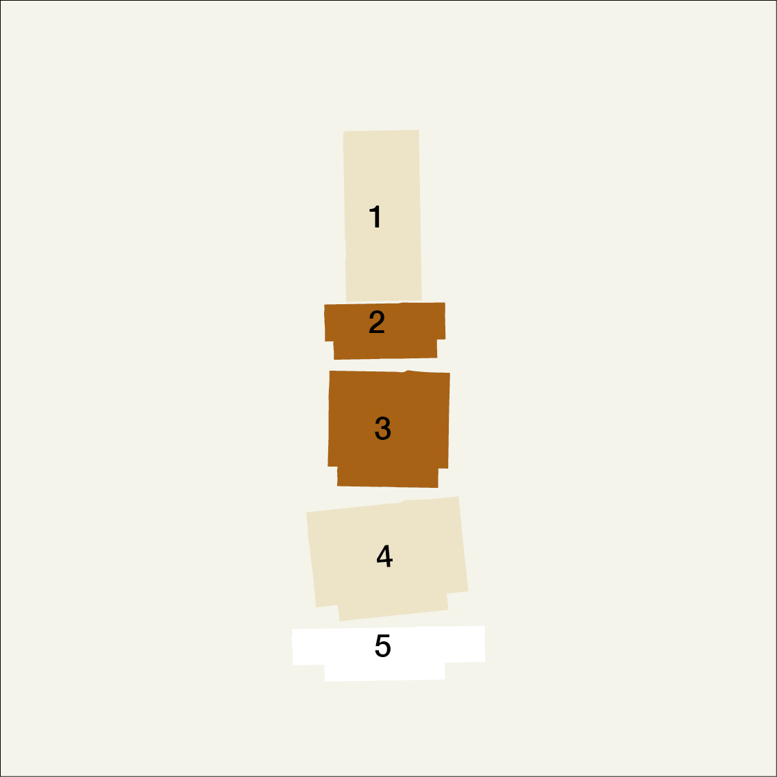 Candle Stack 03- Beige