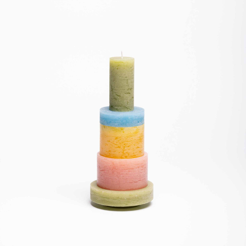 Candle Stack 03 - Rose et jaune