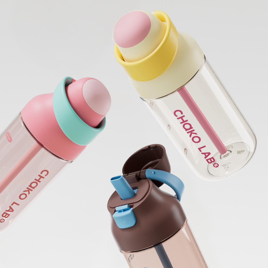  Gourde à paille Kada Cup brune 550 ml de Chako Lab avec les autres coloris.